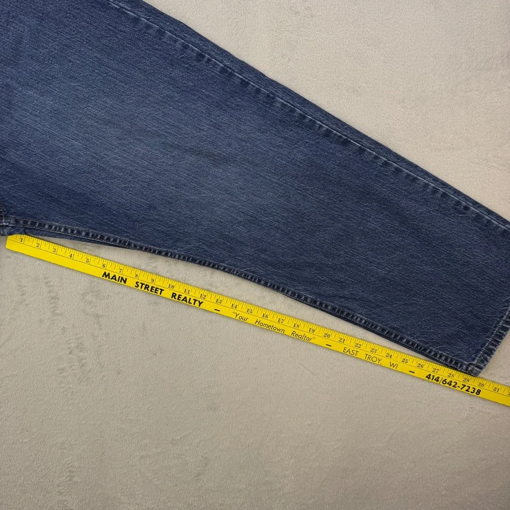 Carhartt Jeans Mens 42x30 Blue Denim Relaxed Fit Built to Serve‎ Work